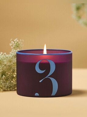 Anthropologie Number 3 Spice Vanilla Clove Glass Candle